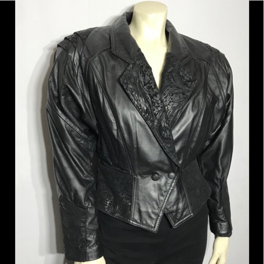 Vintage Wilson’s leather crop Moto jacket